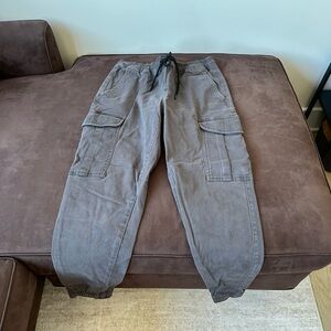 RSQ Men's Charcoal Cargo Jogger Pants